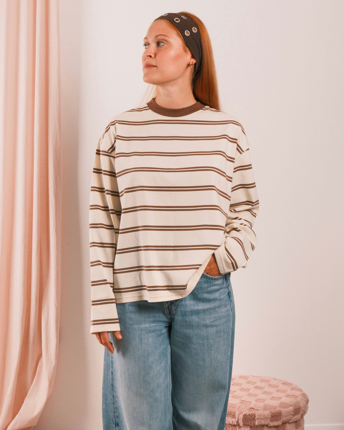 Love Shirt Cream-Brown