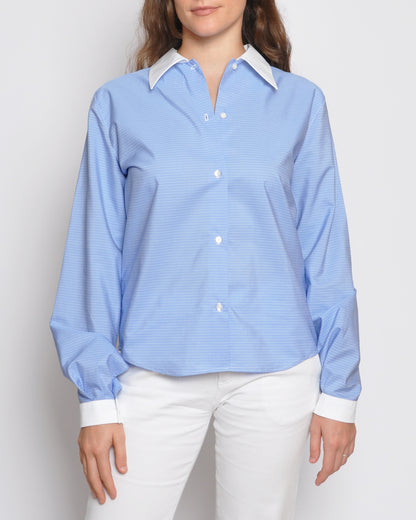 Love Shirt Light Blue Stripes