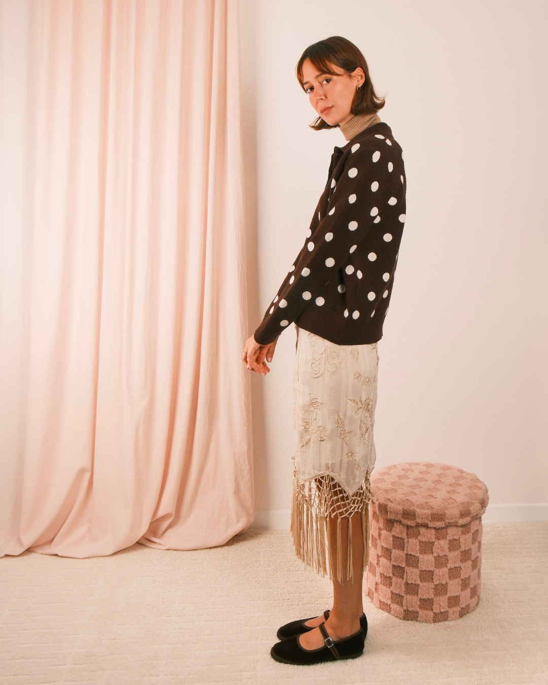 Love Pois Jumper Brown