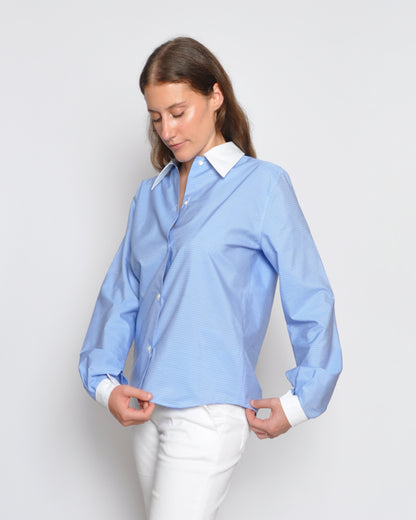 Love Shirt Light Blue Stripes