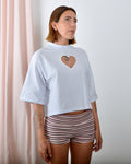 New Crop T-Shirt Cuoricino