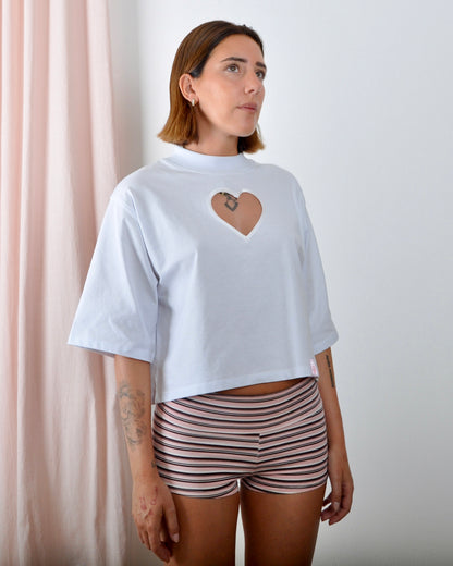 New Crop T-Shirt Cuoricino