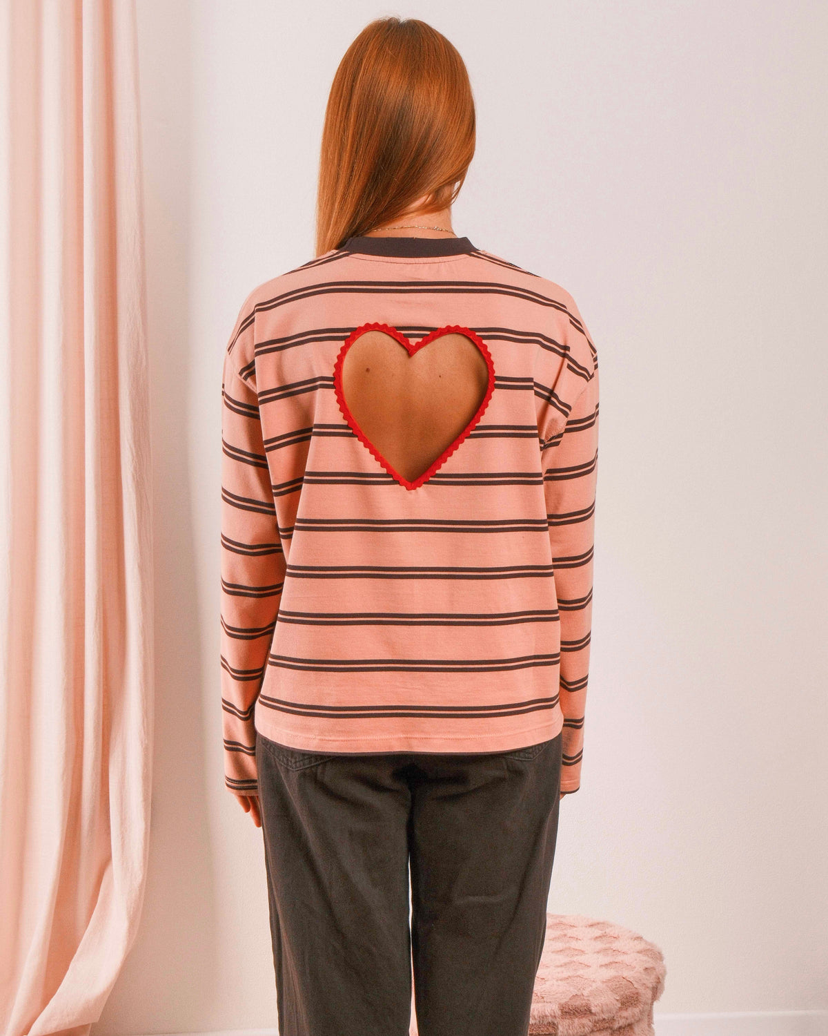 Love Shirt Brown-Pink