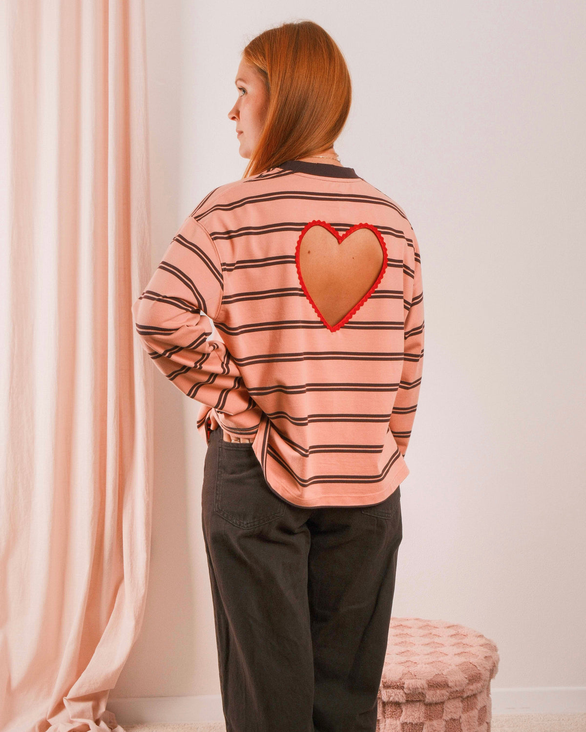 Love Shirt Brown-Pink