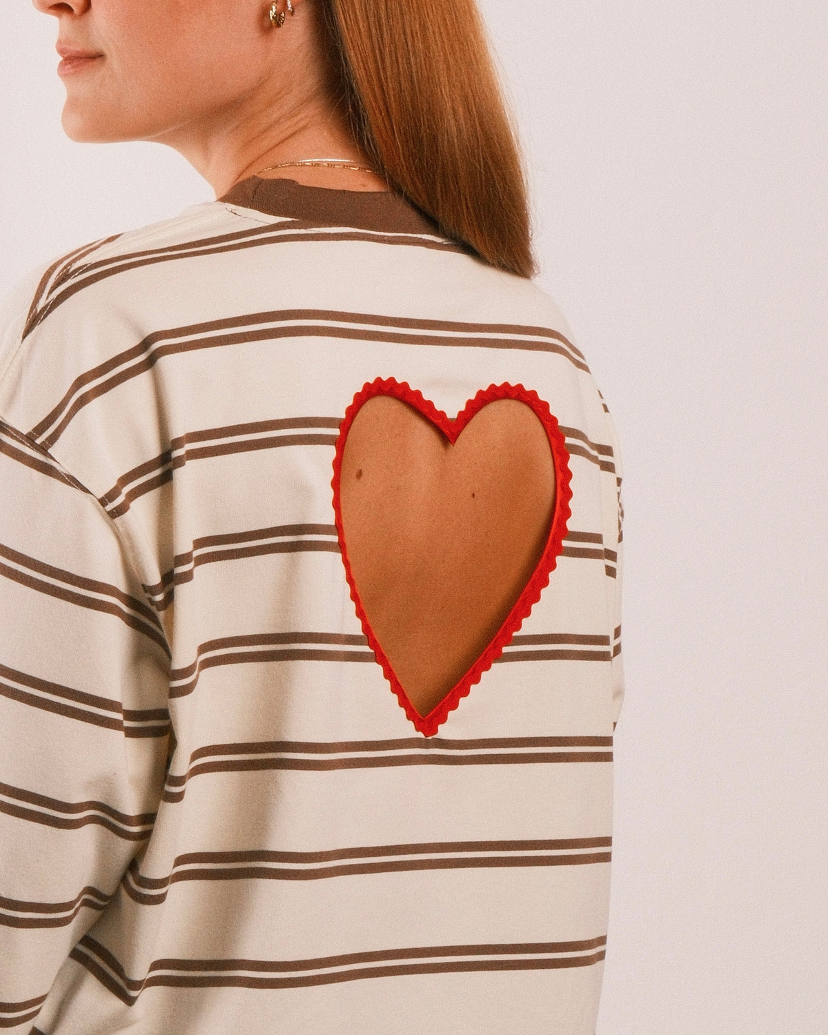 Love Shirt Cream-Brown