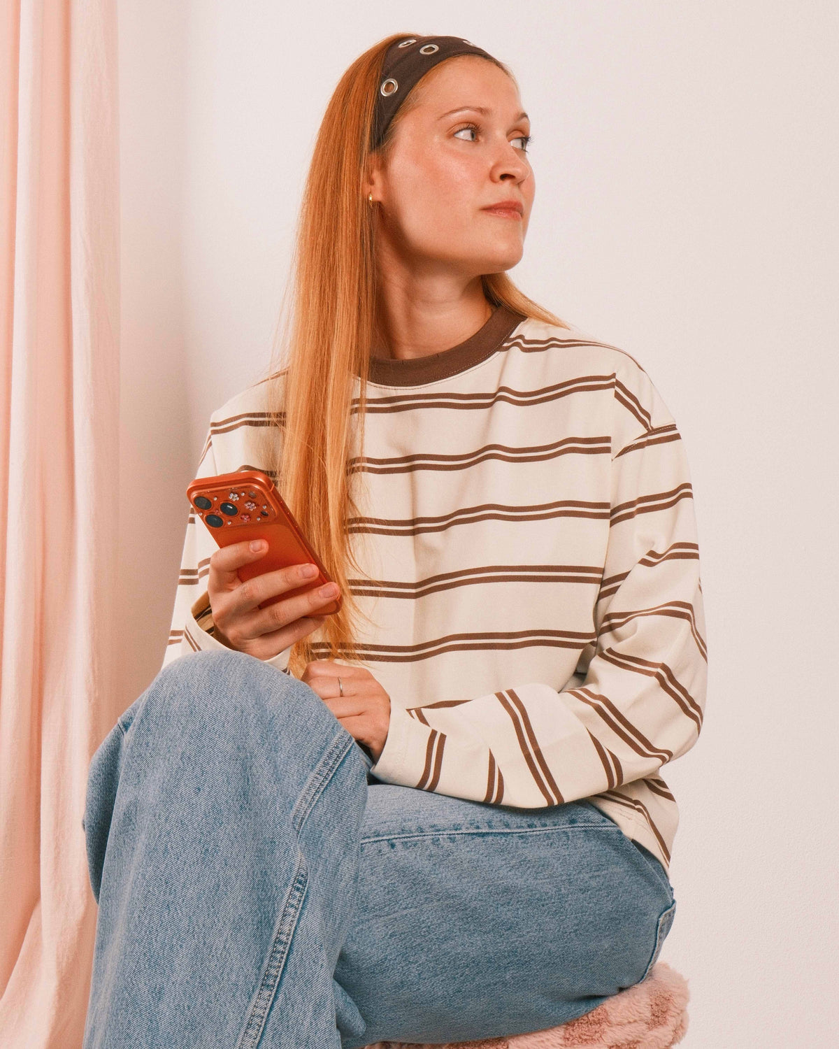 Love Shirt Cream-Brown